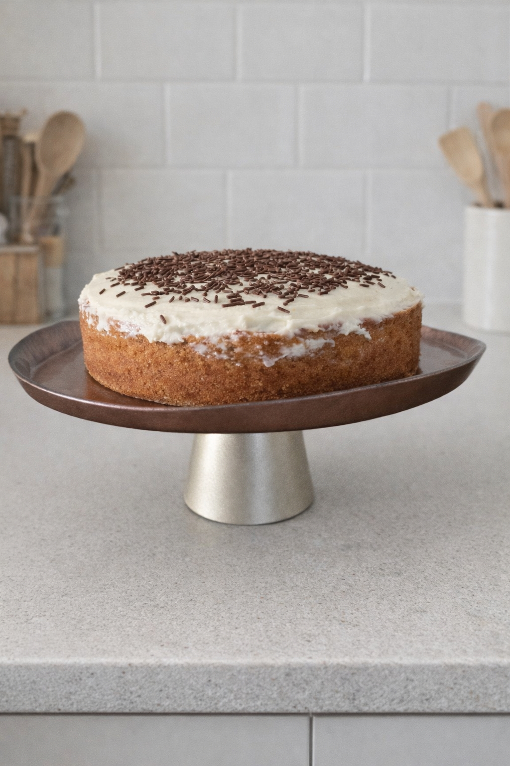 Présentoir à gâteau élégant sur pied