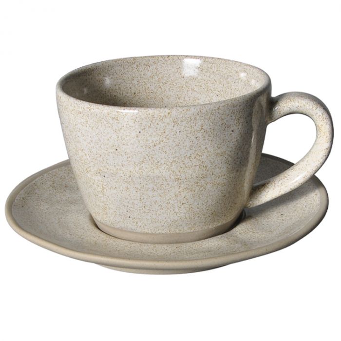 Coffret 6 petites tasses à café en grès gris