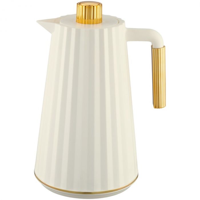 Thermos design crème et doré