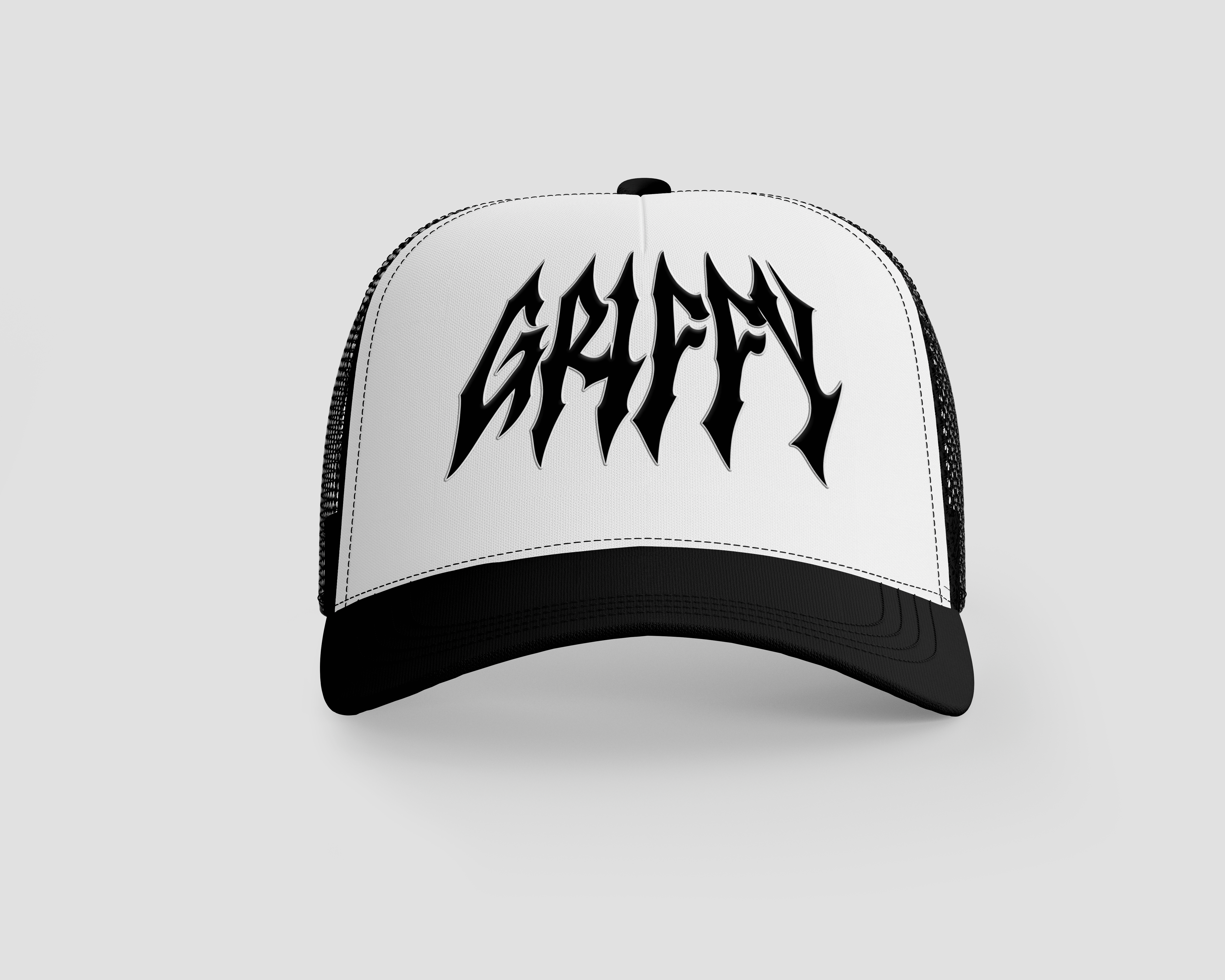 Casquette Trucker Streetwear “GRIFFY” – Snapback Noir & Blanc