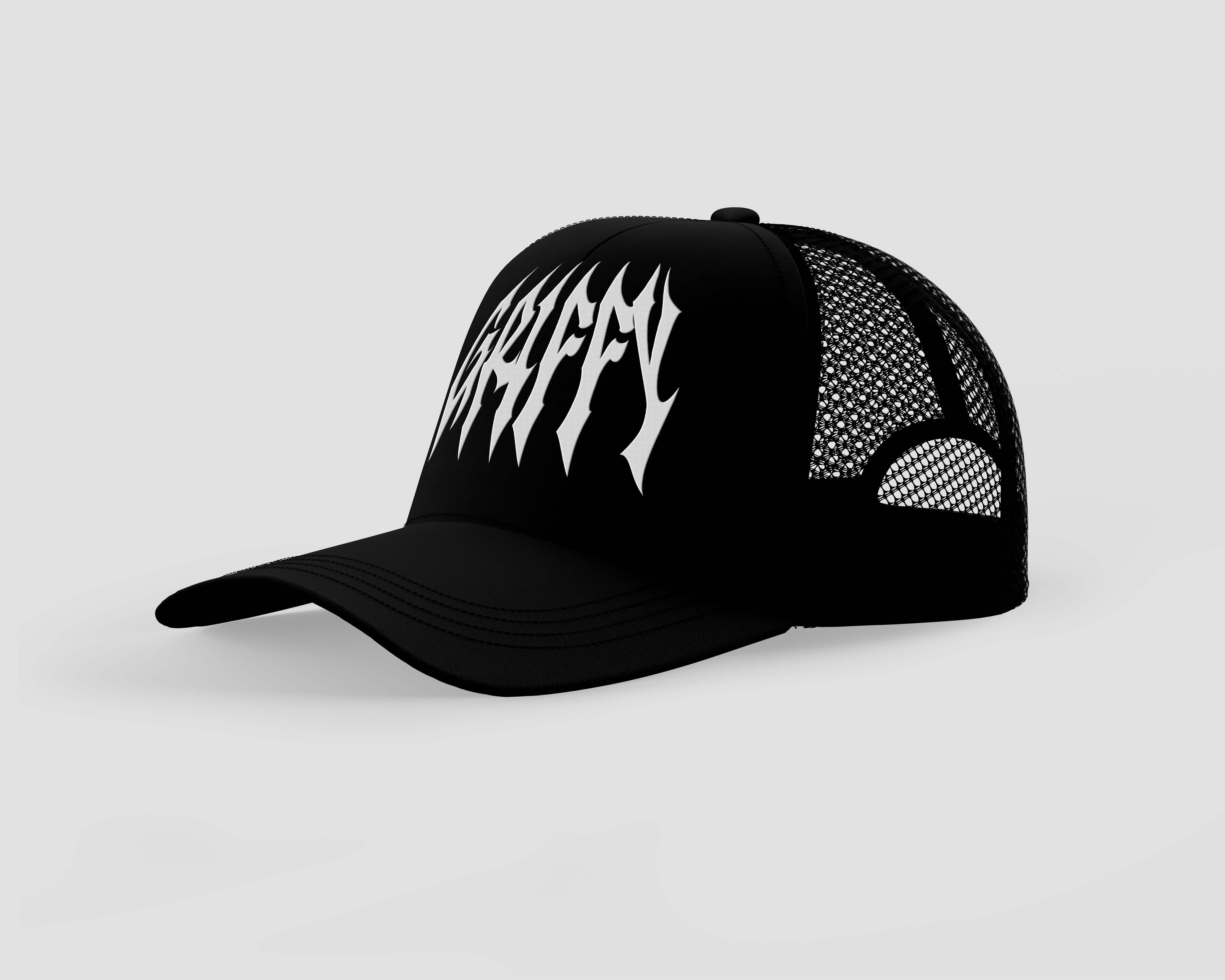 Casquette Trucker Streetwear “GRIFFY” – Snapback Noir & Blanc