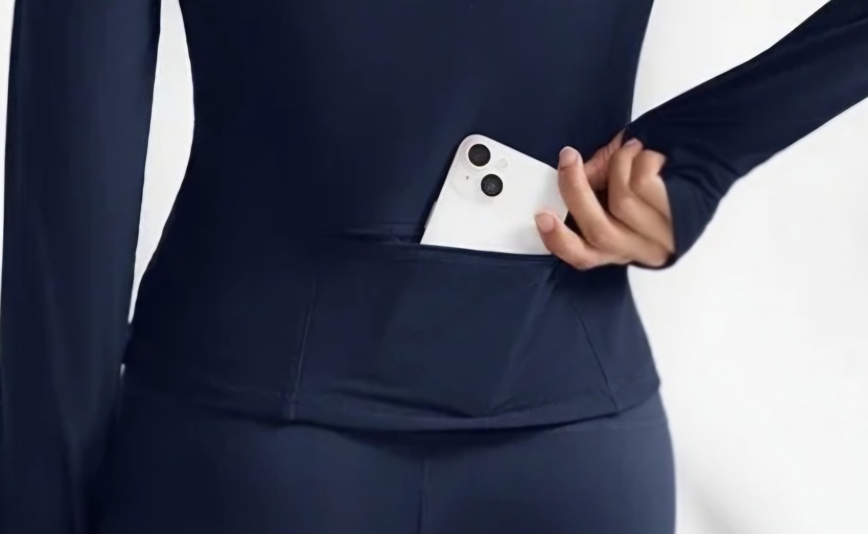 T-shirt respirant avec poche arrière