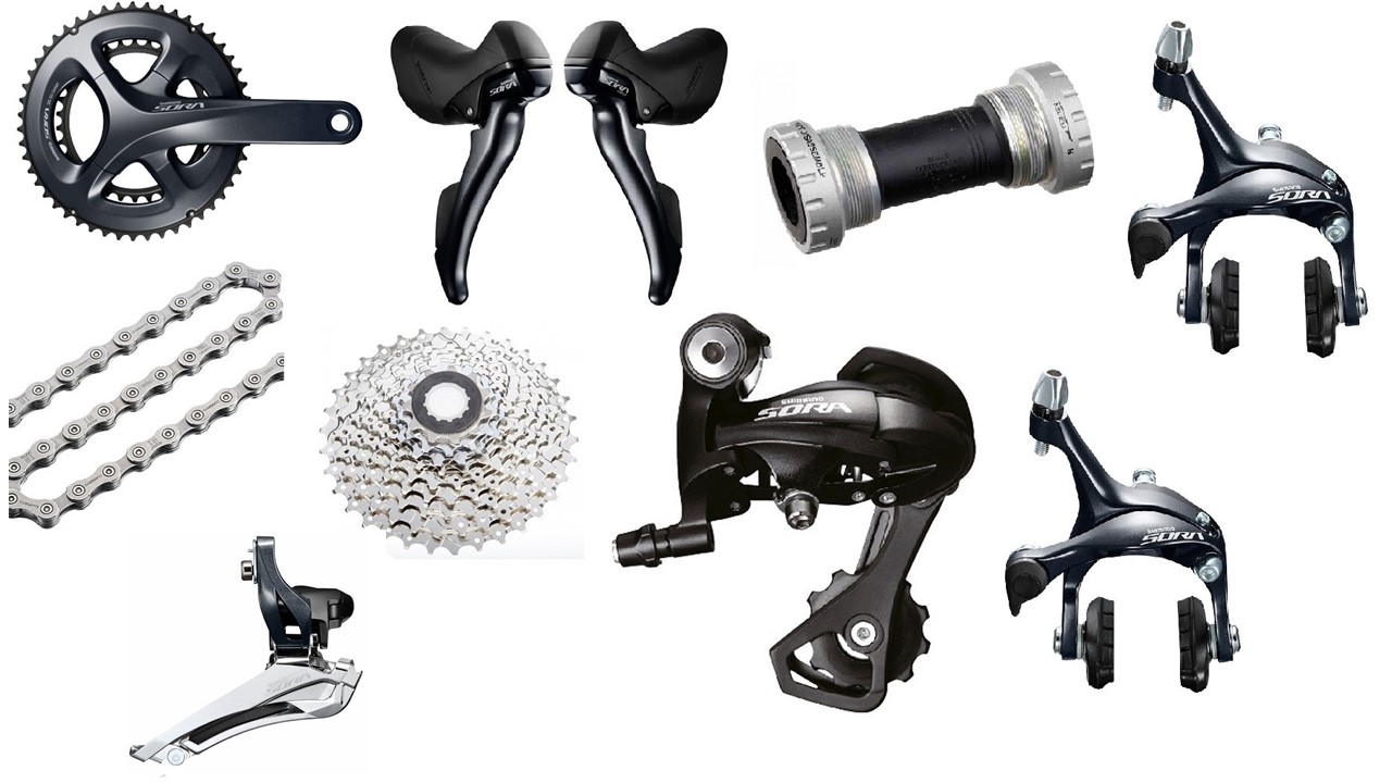 GRUPO SORA R3000 50-34T 11-32T 9VEL