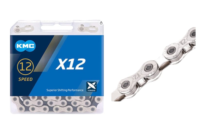 CADENA 12 VEL 1/2X11/128 126L X12 PLATA KMC