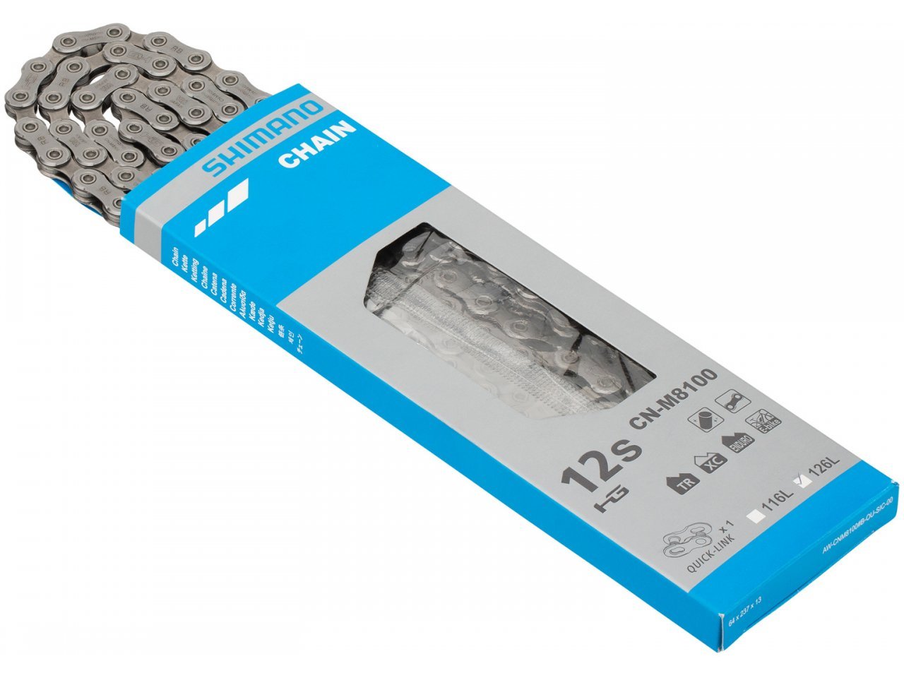 Cadena CN-M8100 12VEL 126L Shimano