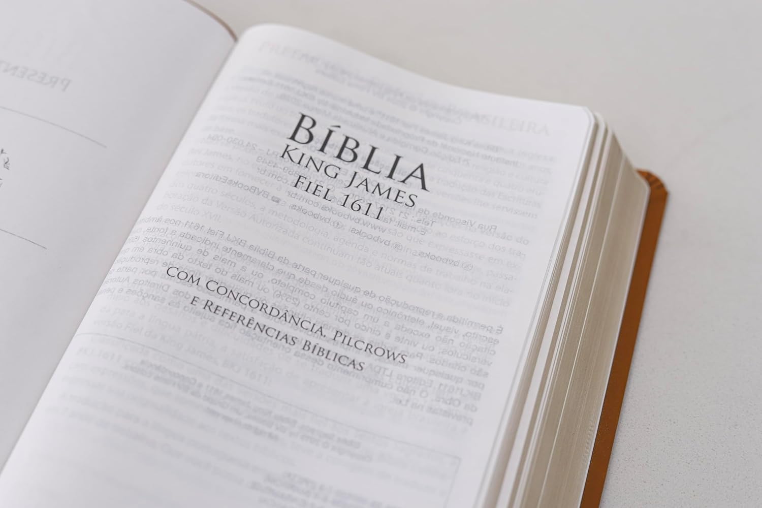 Bíblia King James Fiel 1611 - Standard Caramelo