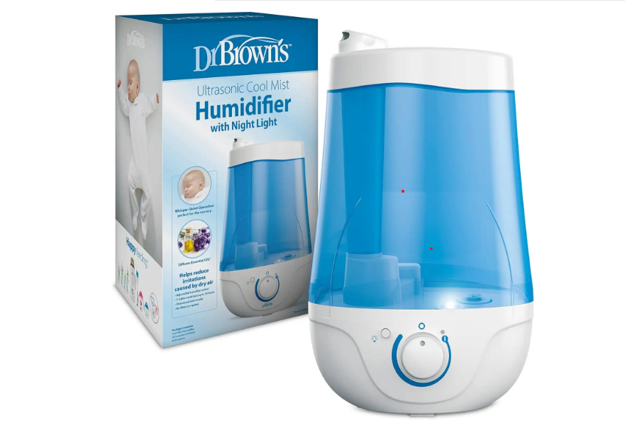 Dr. Brown s Cool Mist Ultrasonic Humidifier for Baby with Optional Diffuser and Night Light  Nursery