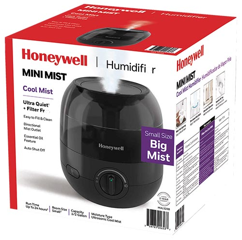 Honeywell Hul525bc Mini Mist Cool Mist Humidifier Black S