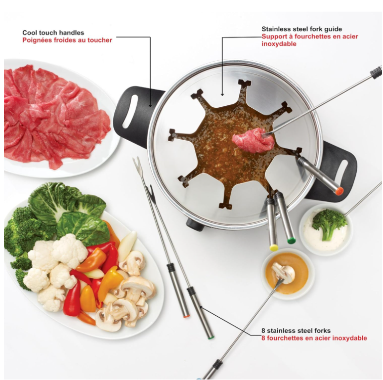 Starfrit 024700-002-0000 3.2-Quart Electric Fondue Set