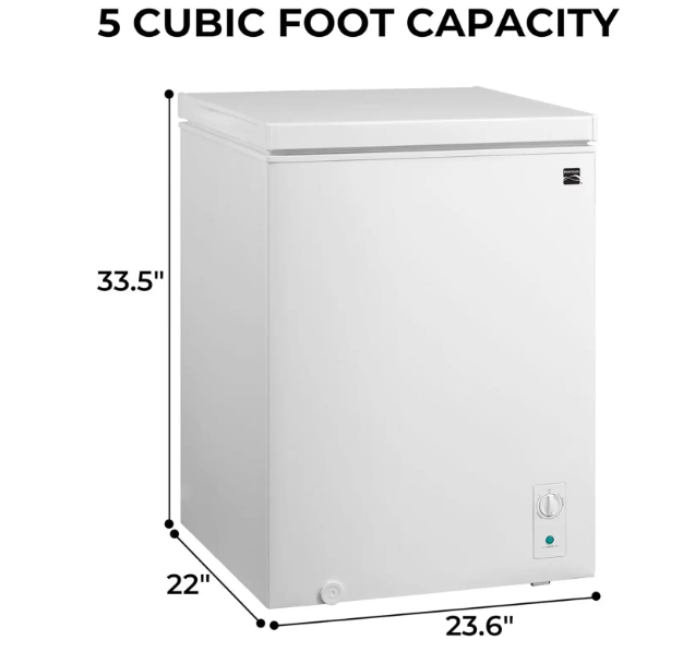 AK 5.1 CF CHEST FREEZER, CONVERTIBLE, E-