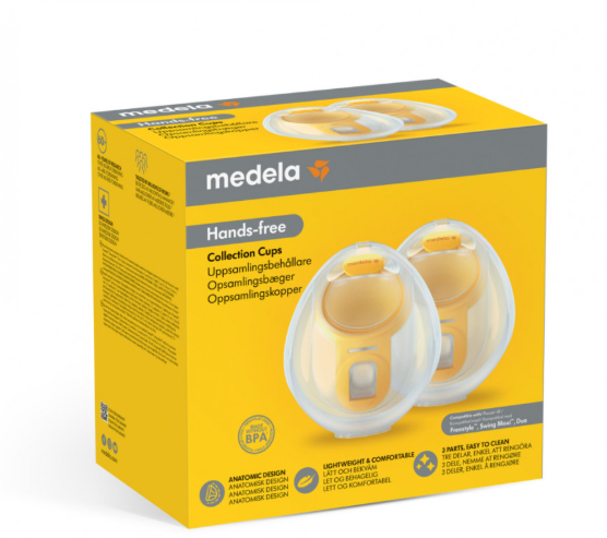 Medela - Hands-free Collection Cups - Yellow