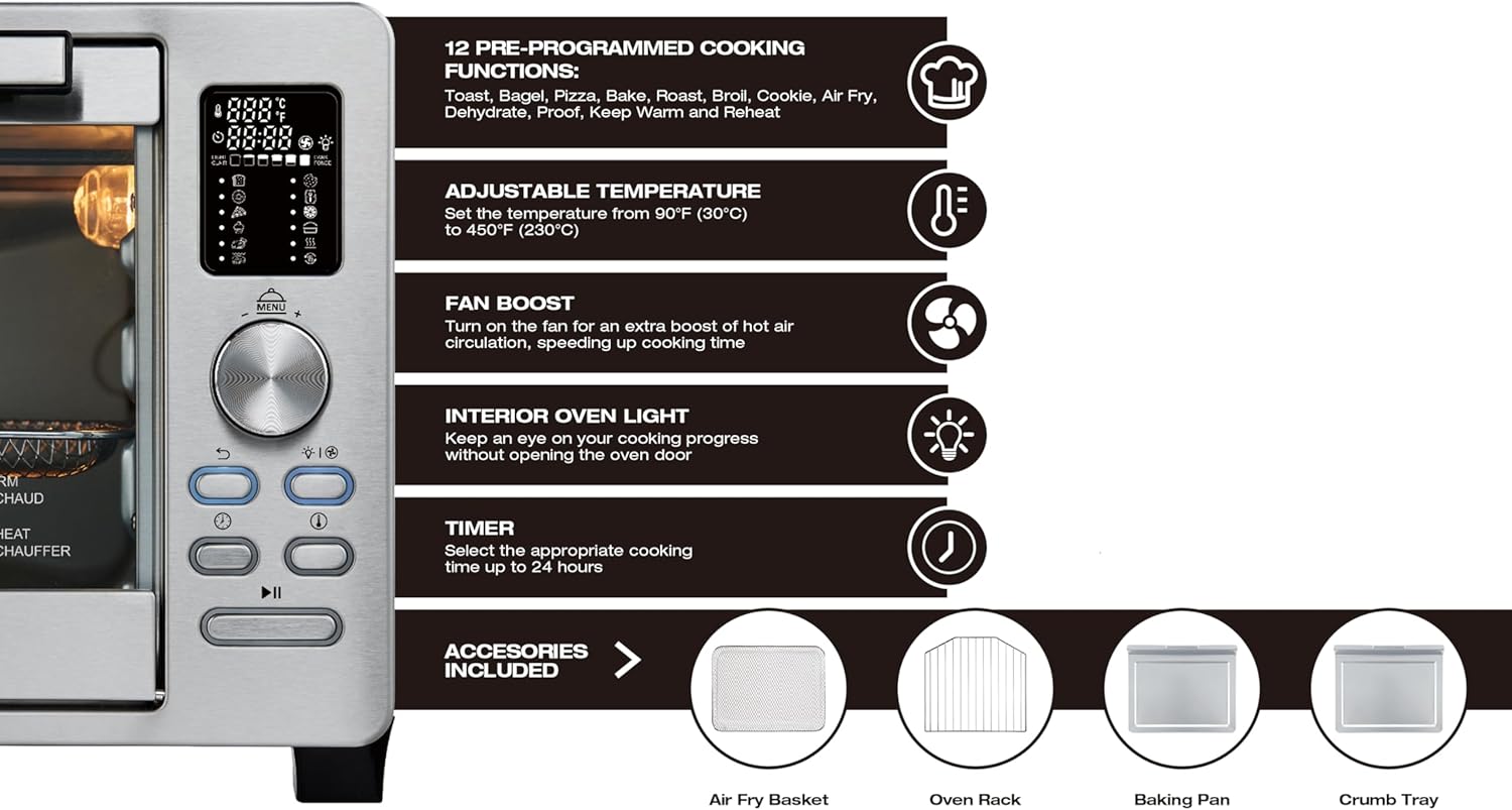 Salton Convectifry Air Fryer Toaster Oven - Digital