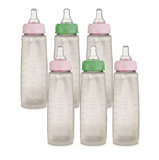 First Essentials by NUK Clear View Bottle, 5 oz., Slow Flow, 3-Pack, 4-Count