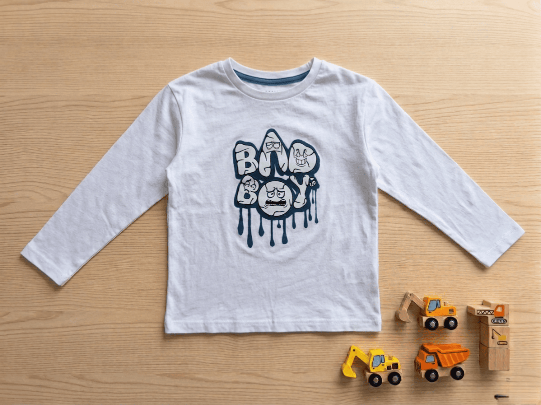 T-shirt manches longues “Bad Boy” – 3 ans
