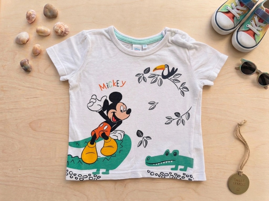 T-shirt Mickey “Aventure Tropicale” -18 mois 