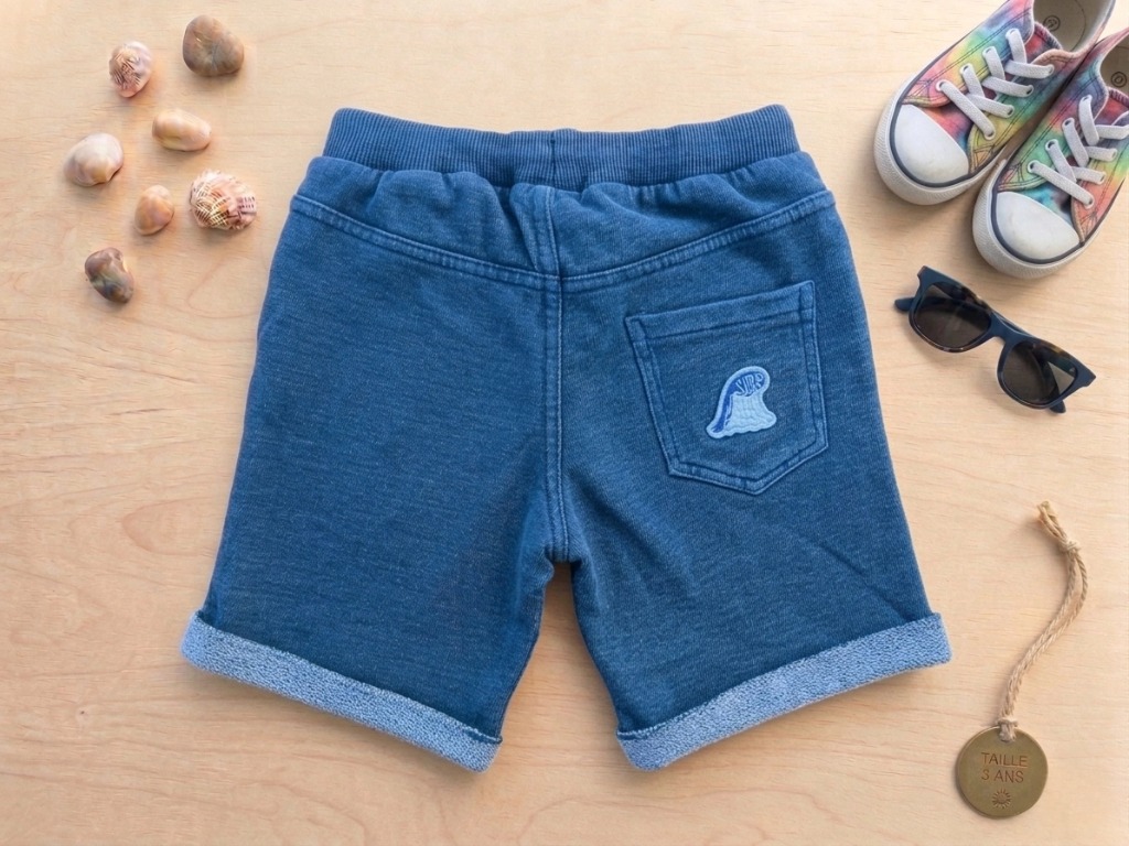 Short molleton effet denim - 3 ans