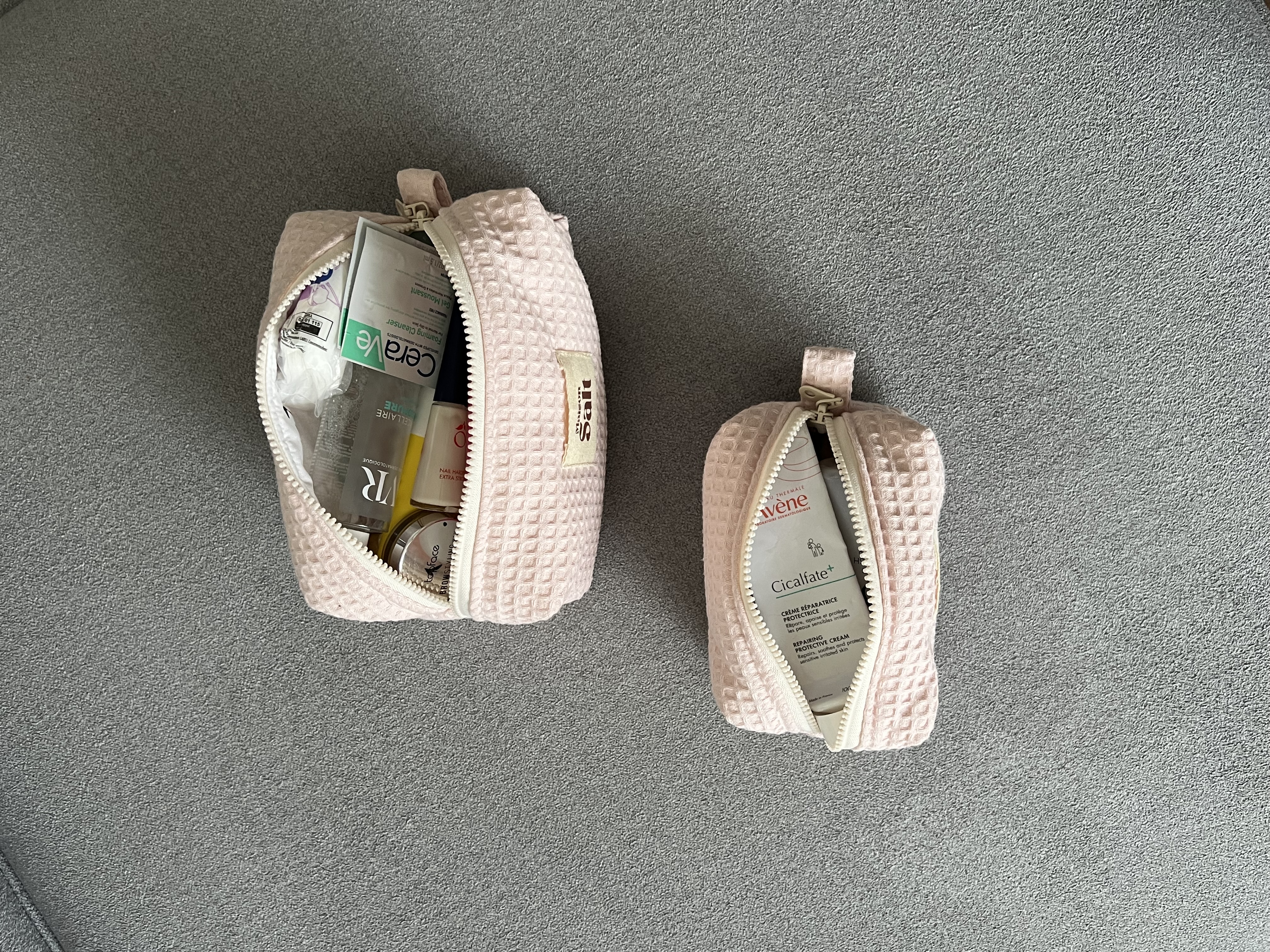 Pack Trousse Medium & Small [Rose Nid d'abeille]