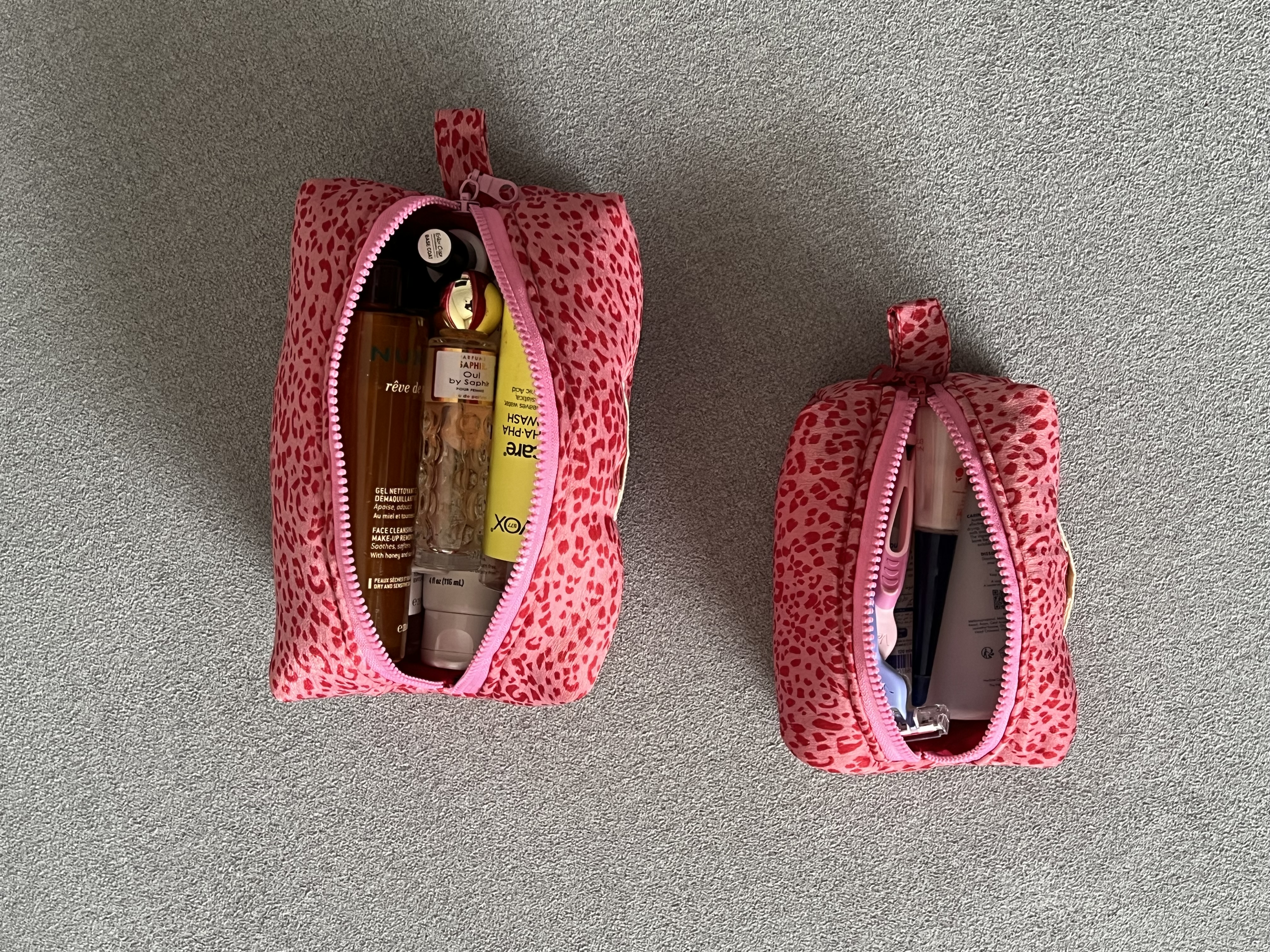 Pack Trousse Medium & Small [Rose léopard]