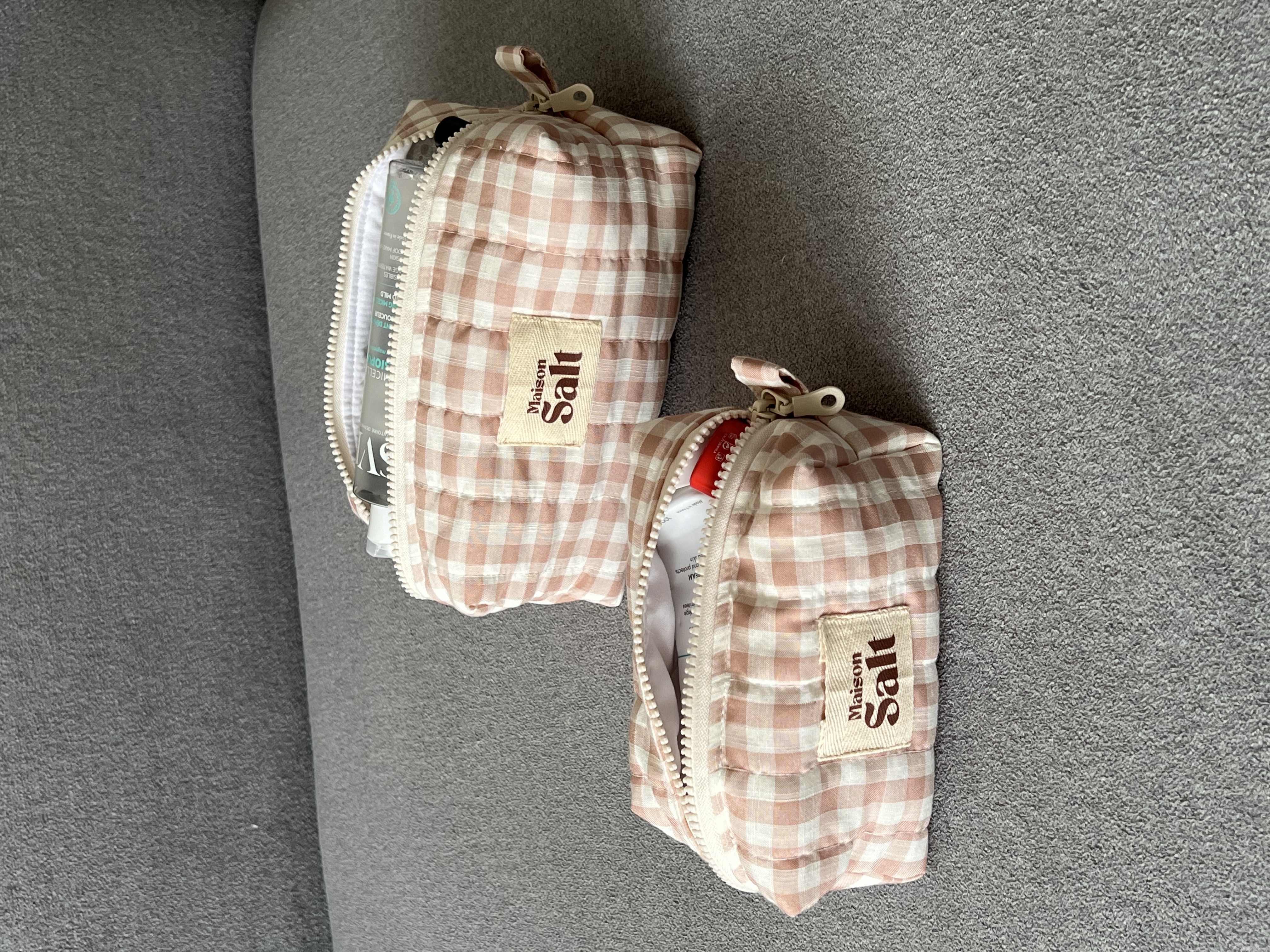 Pack Trousse Medium & Small [Vichy Rose pastel]