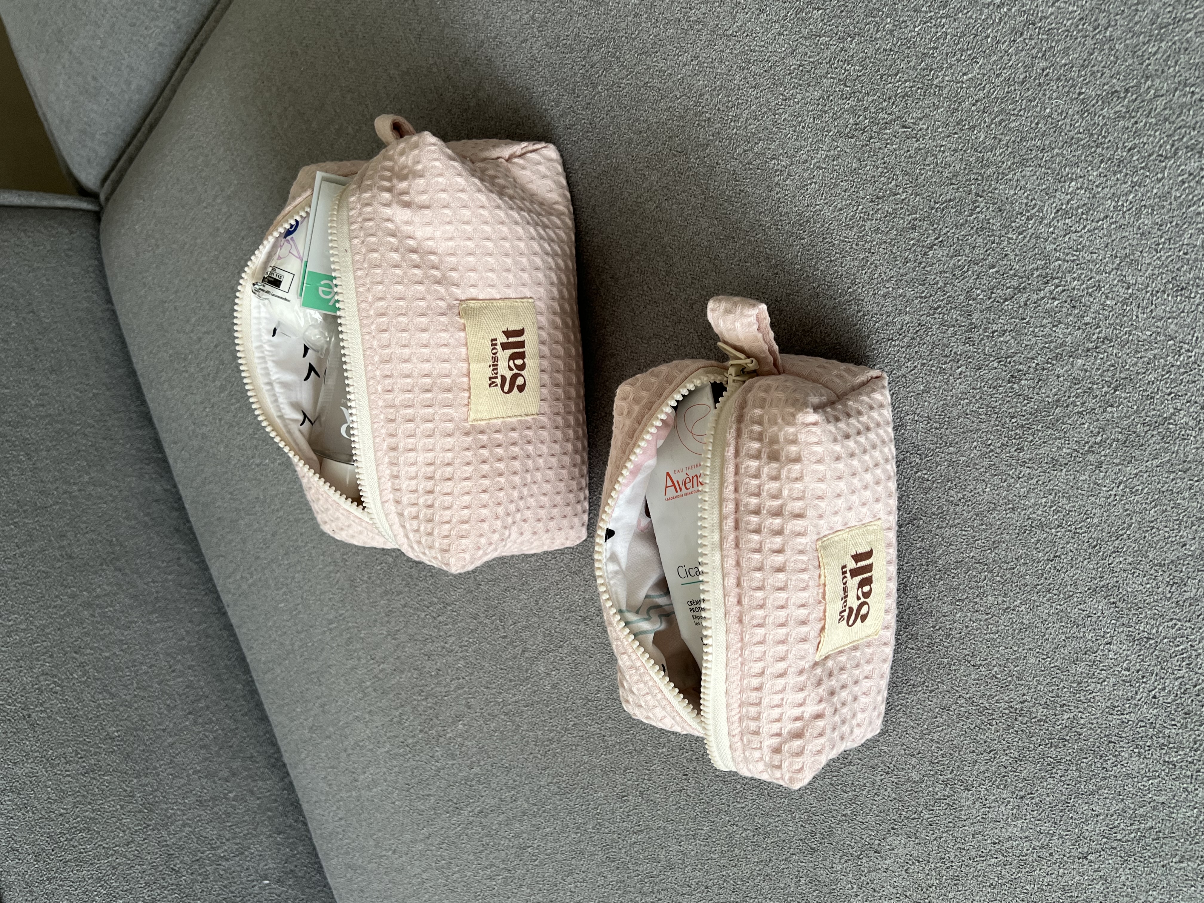 Pack Trousse Medium & Small [Rose Nid d'abeille]