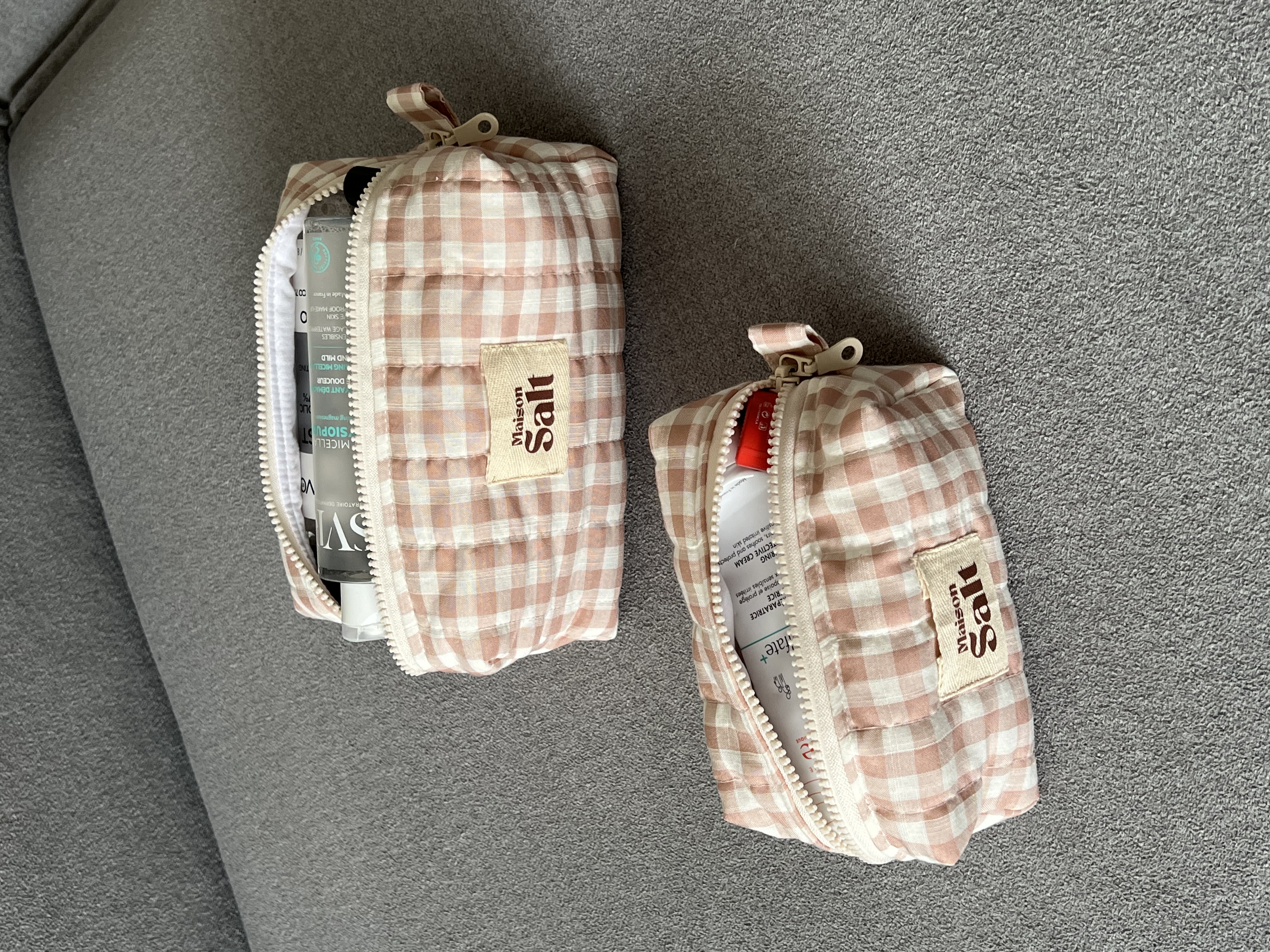 Pack Trousse Medium & Small [Vichy Rose pastel]