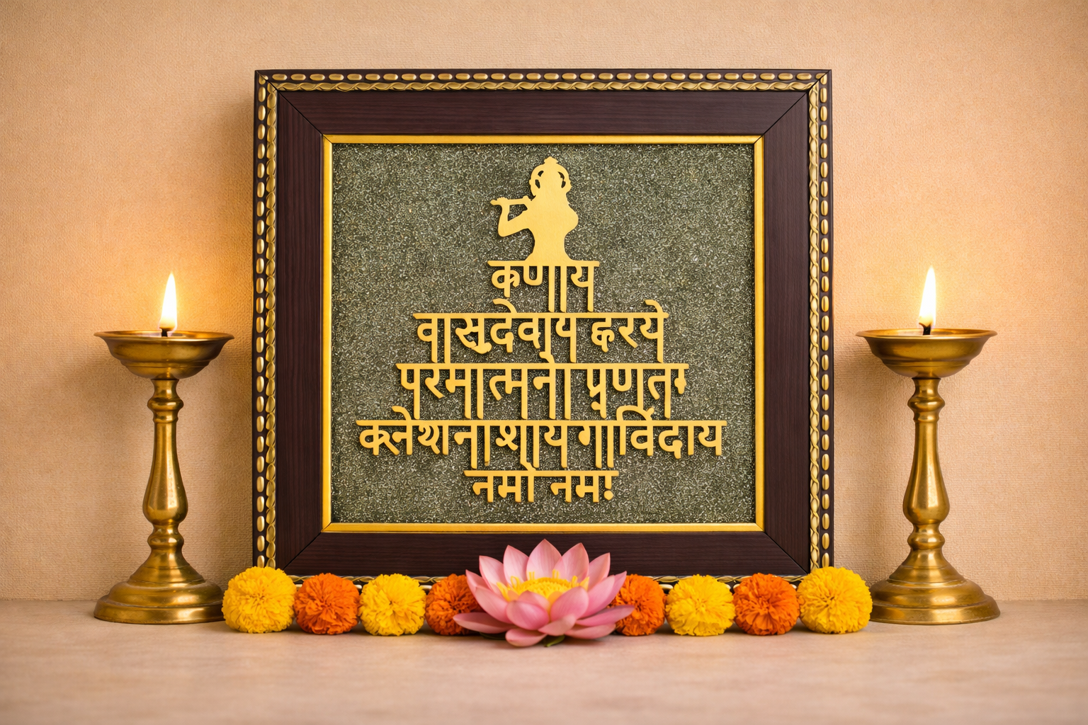 Shree Krishna Mantra Frame