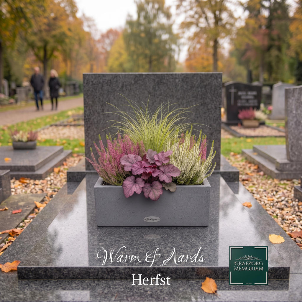 Herfstarrangement 'Warm & Aards' Vaso 50 cm