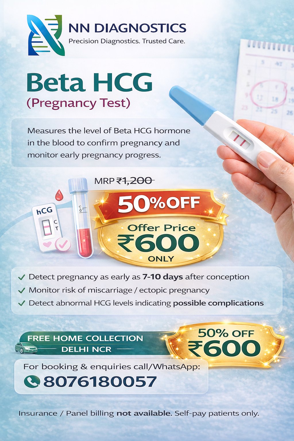 Beta HCG Pregnancy Test Service
