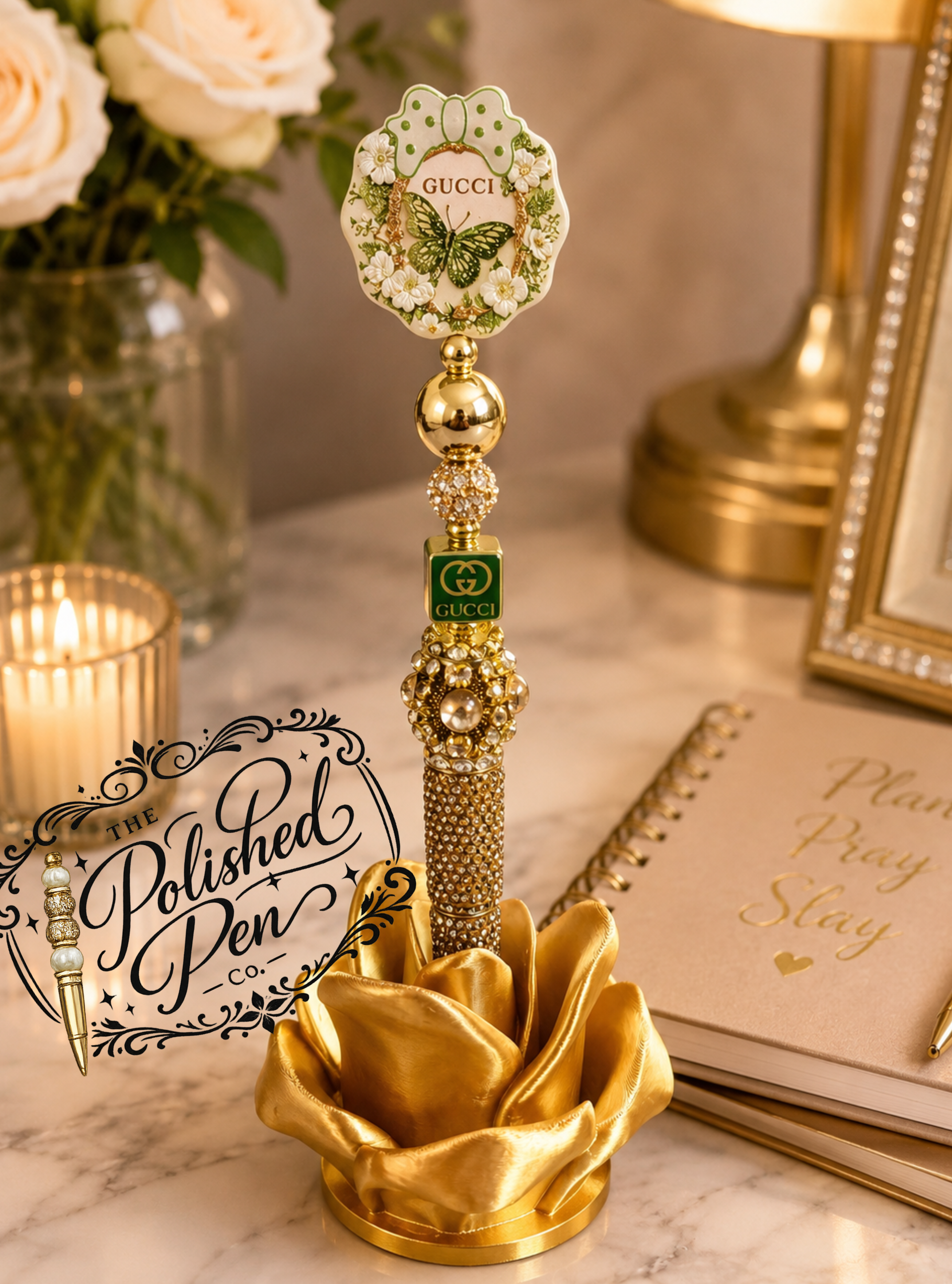 Luxury Gold Butterfly Pen