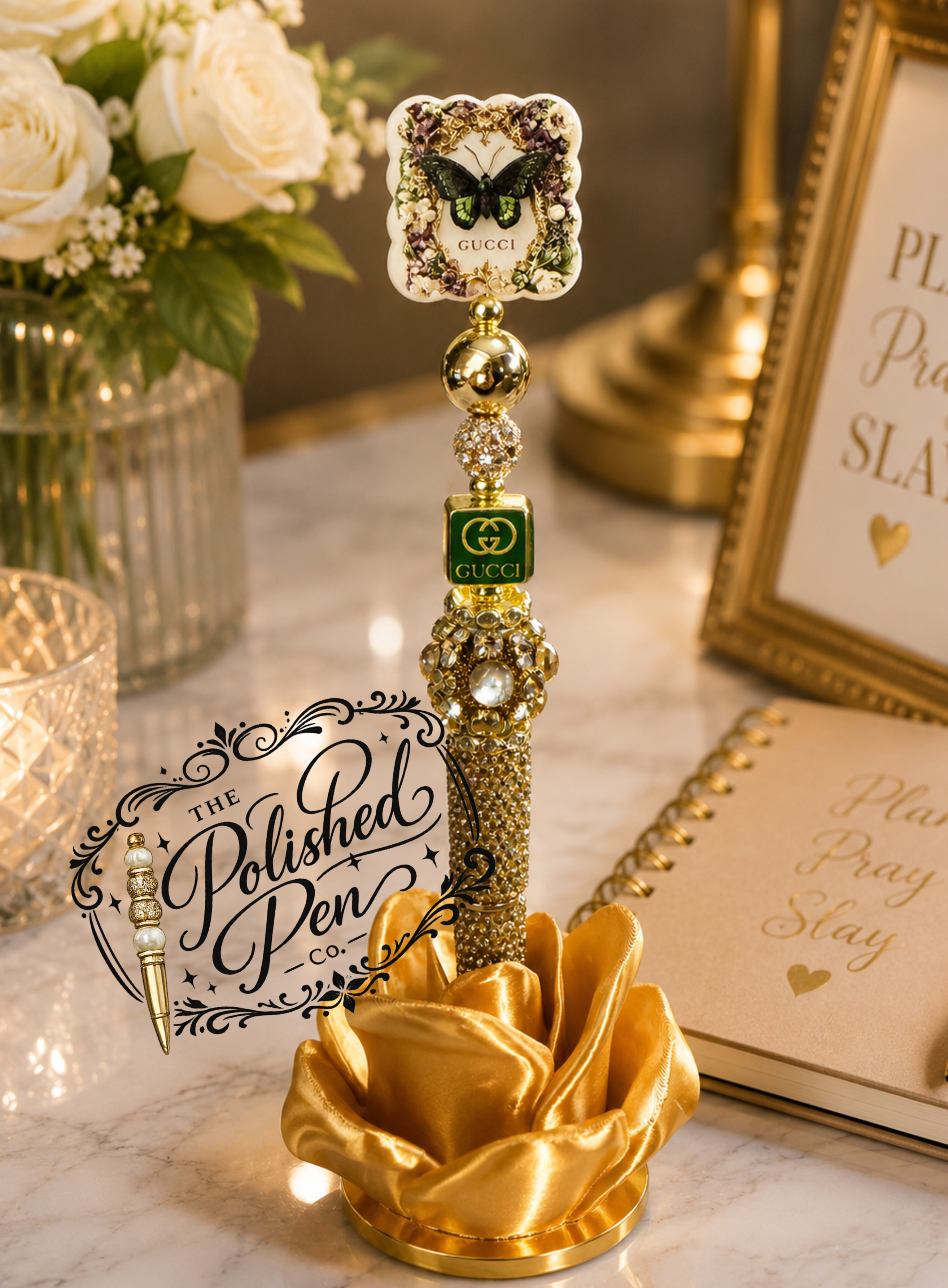 Luxury Gold Butterfly Pen
