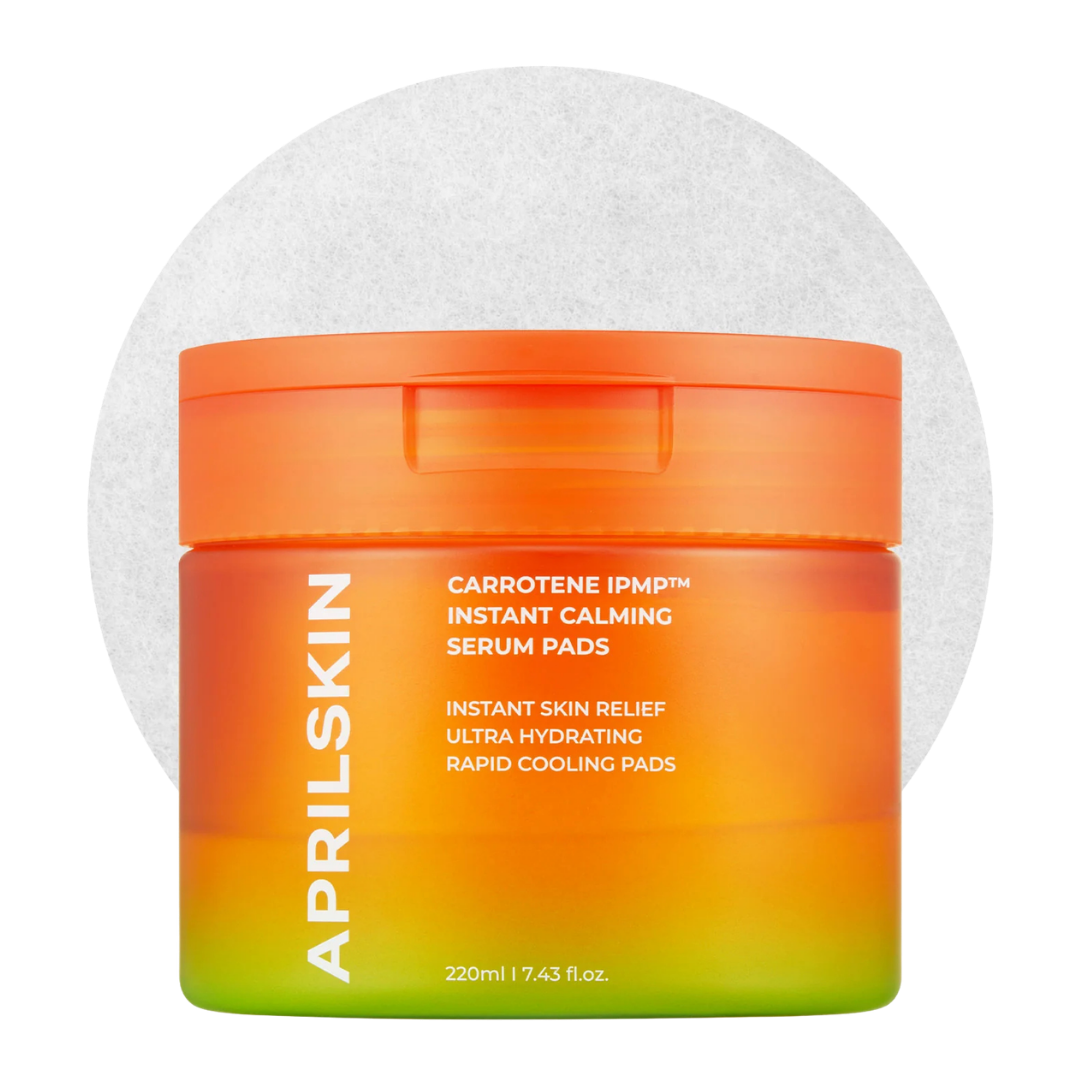 Serumo diskeliai - APRILSKIN Carrotene IPMP Instant Calming Serum Pads, 80vnt