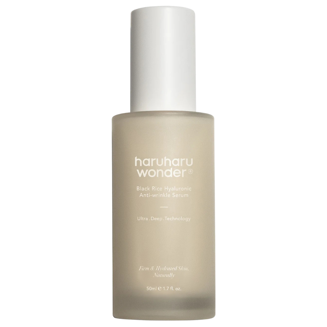 Haruharu Wonder Black Rice Hyaluronic Anti Wrinkle Serum drėkinamasis veido serumas su juodųjų ryžių ekstraktu, 50 ml