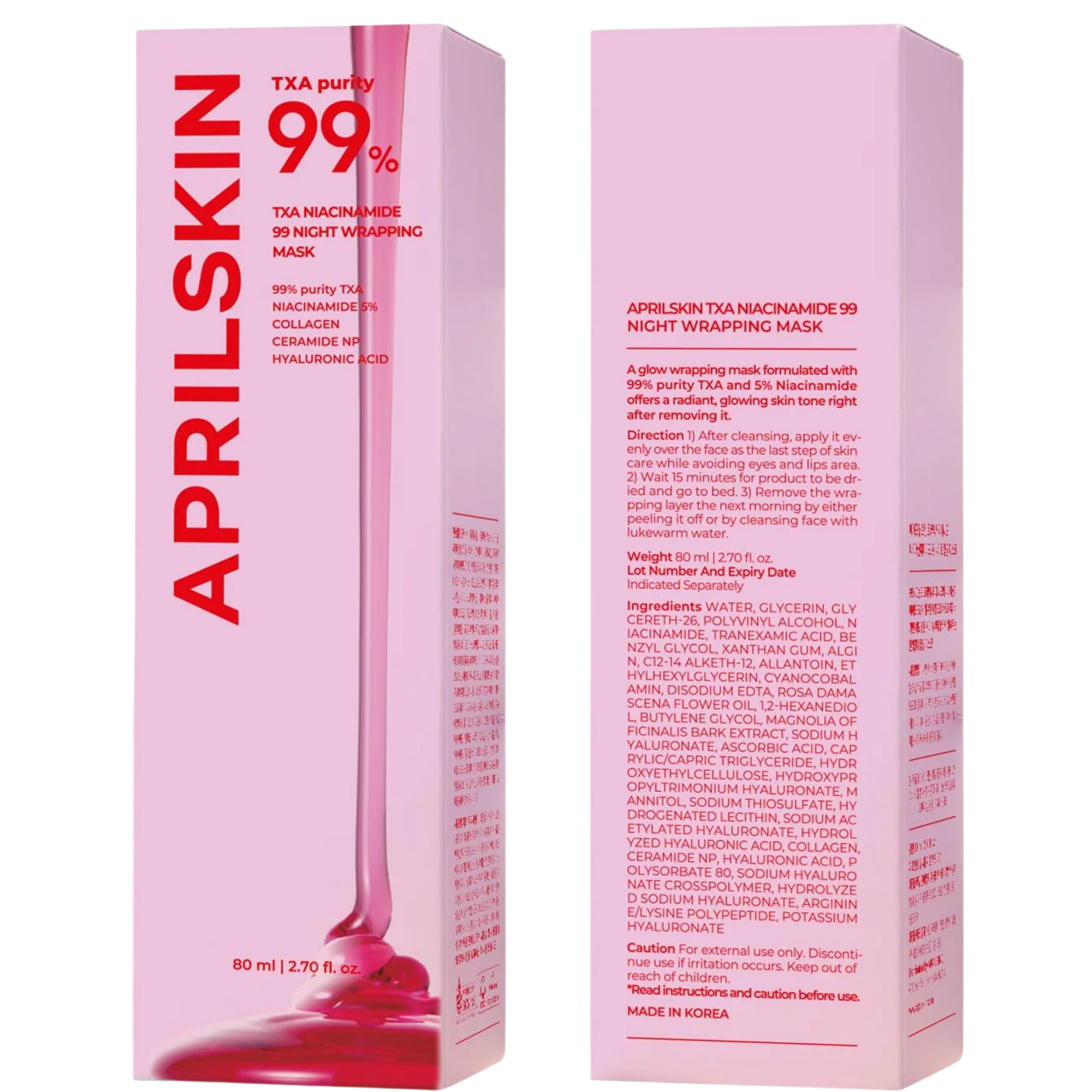 APRICLSKIN TXA Niacinamido Naktinė Kaukė