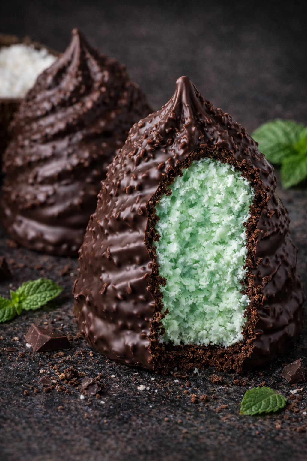 Mentolato vulcano di cocco