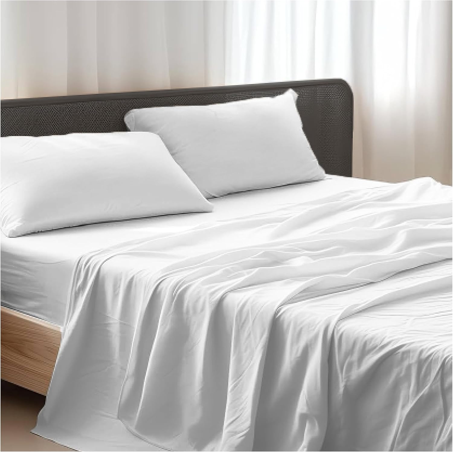 Set lenzuola matrimoniale bianco