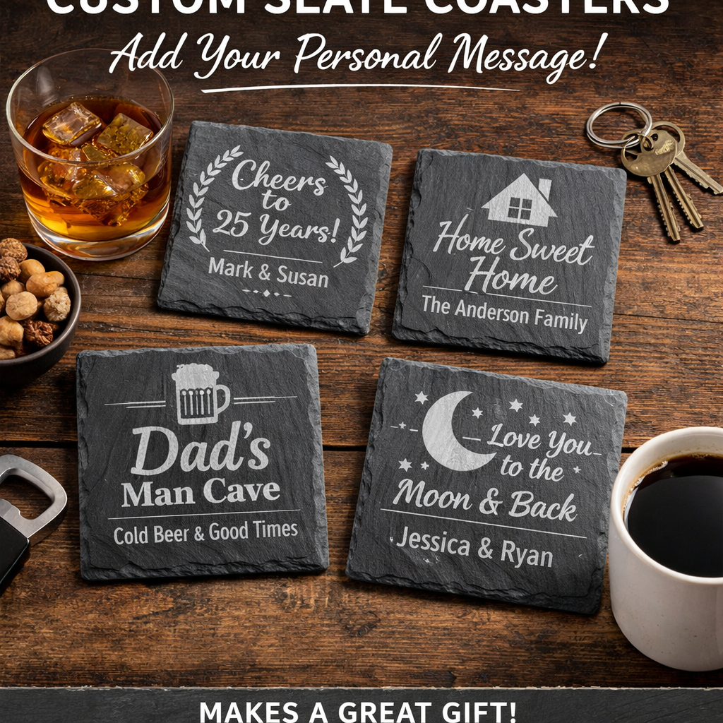 Custom Slate Coasters