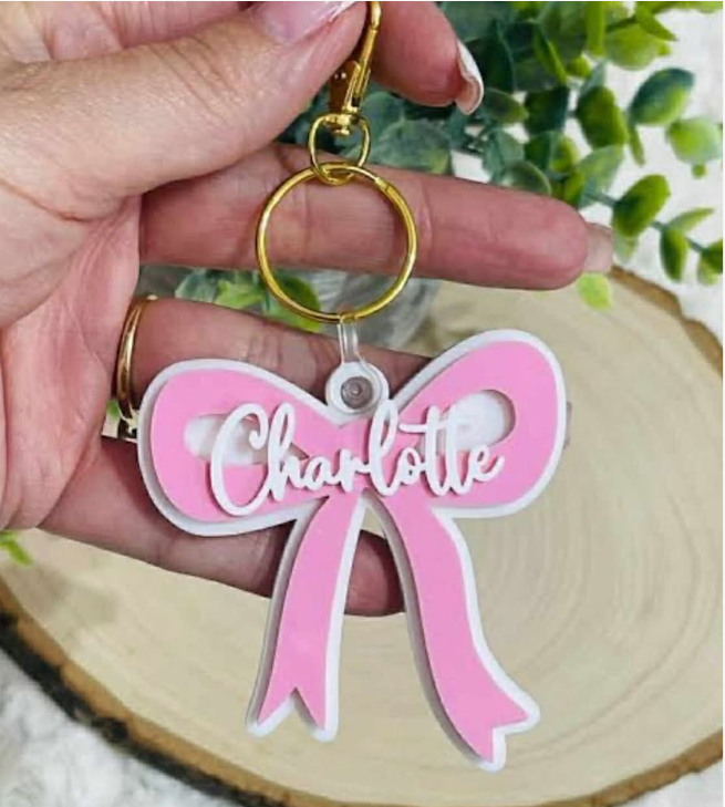 Custom 3D Acrylic Name Charm