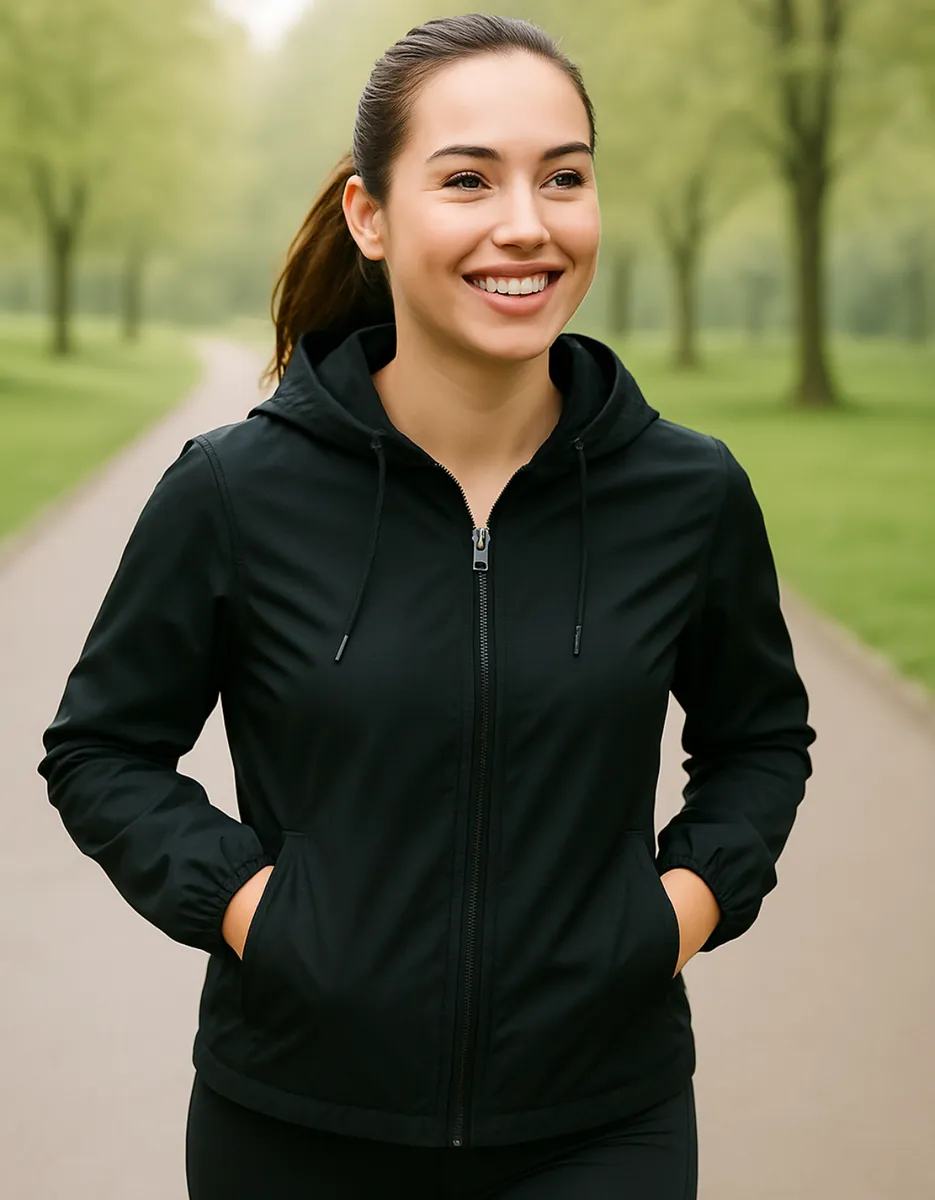 Casaco Jaqueta Esportiva Preta