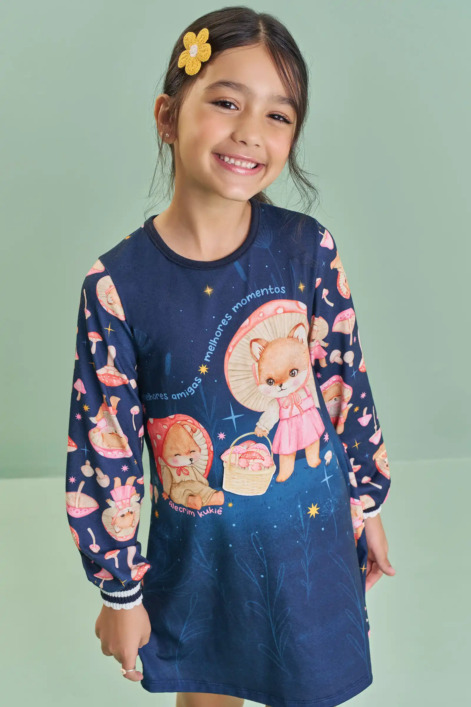 Vestido em Malha Fresh Marinho