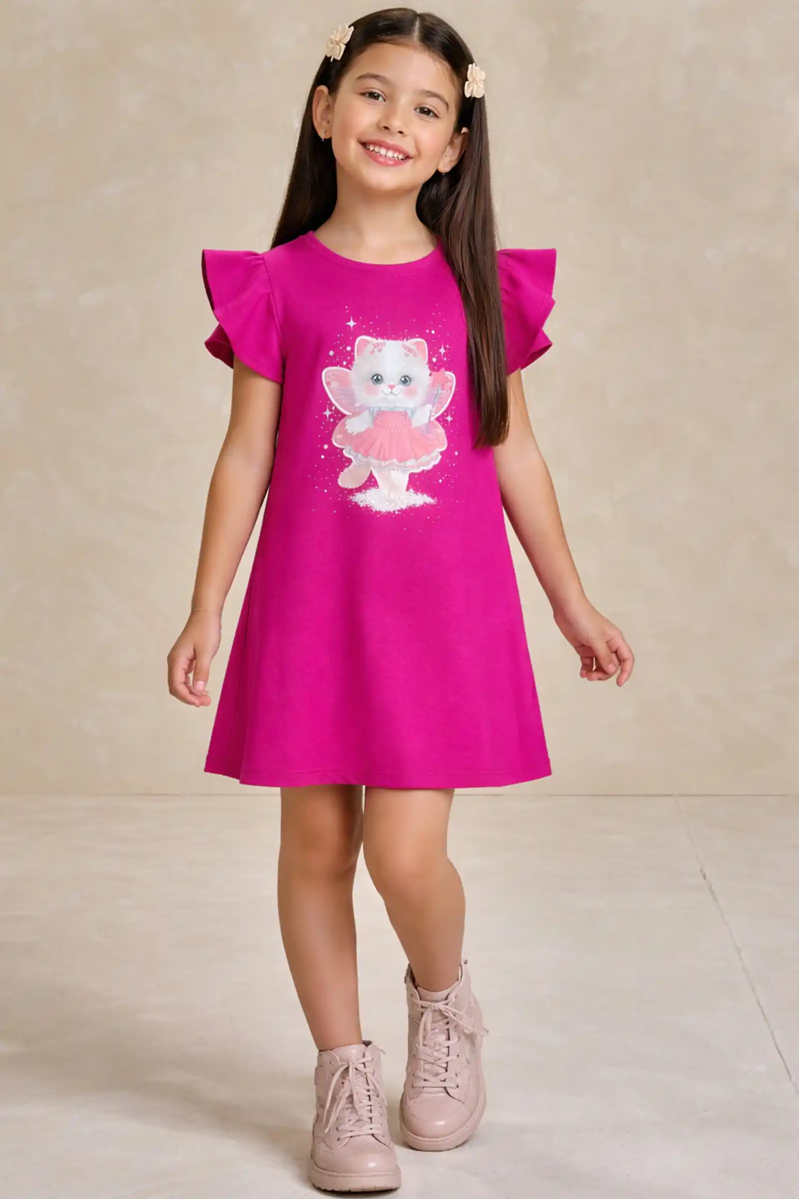 Vestido em molevisco 