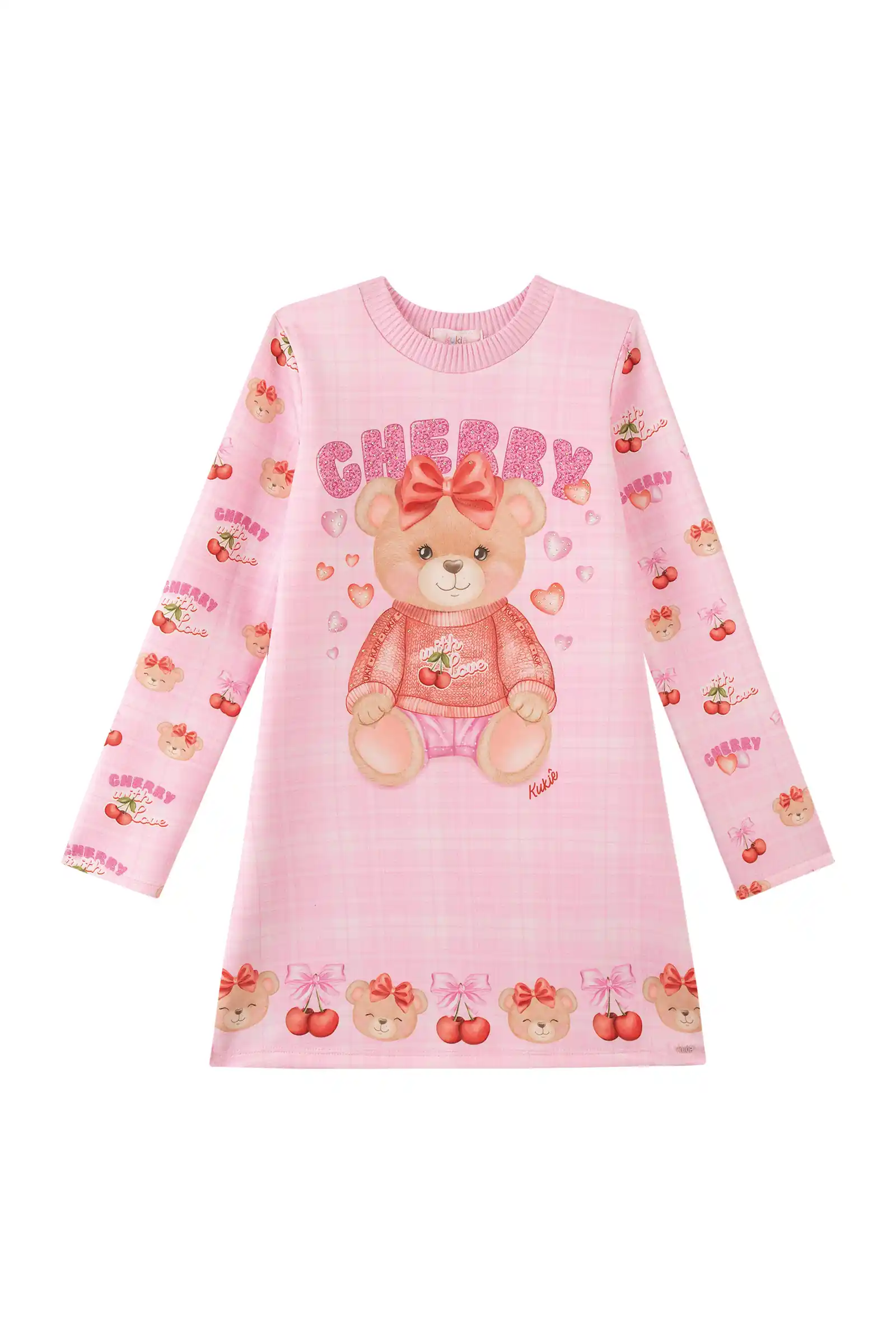 Vestido em Fly Tech Rosa Claro