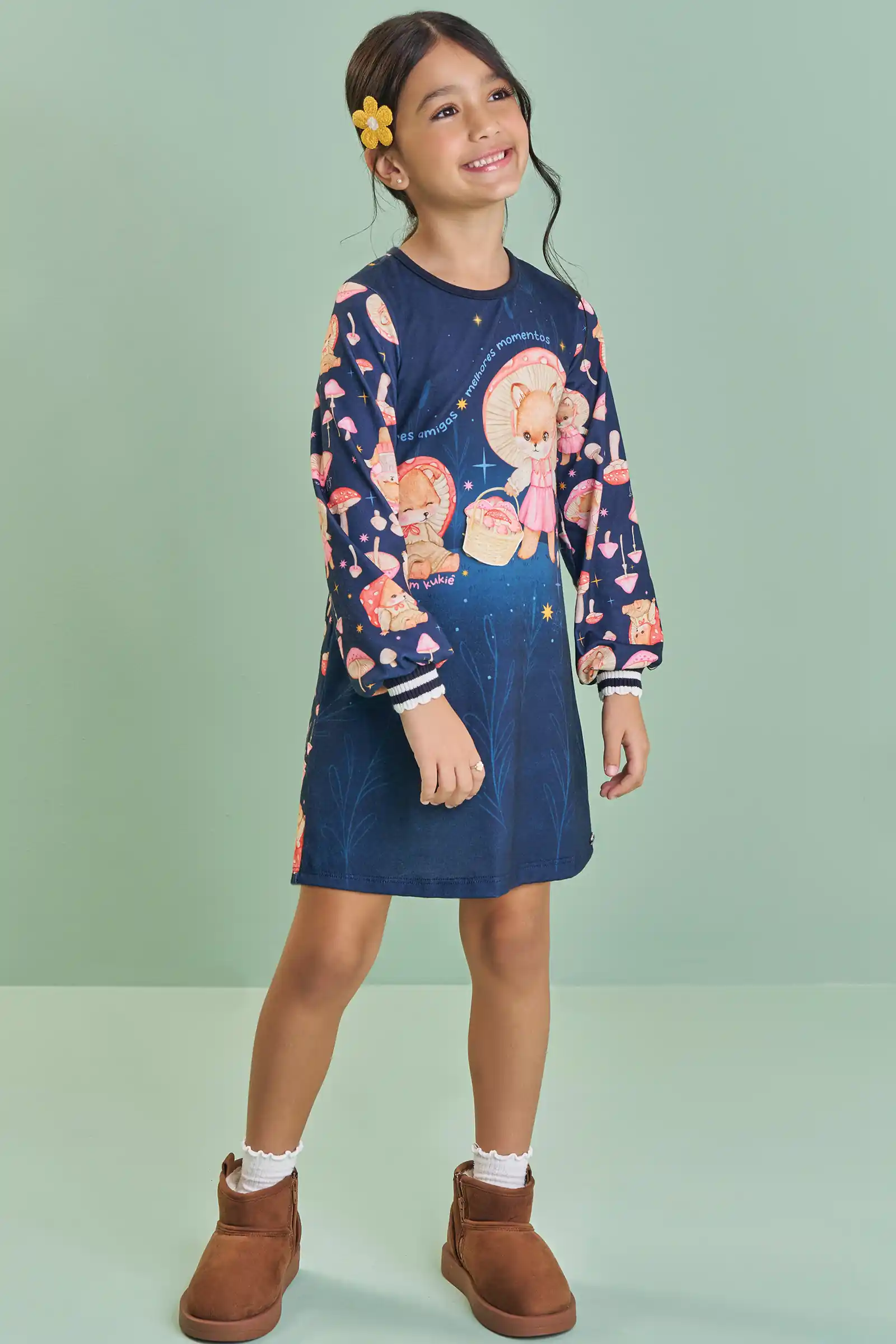 Vestido em Malha Fresh Marinho