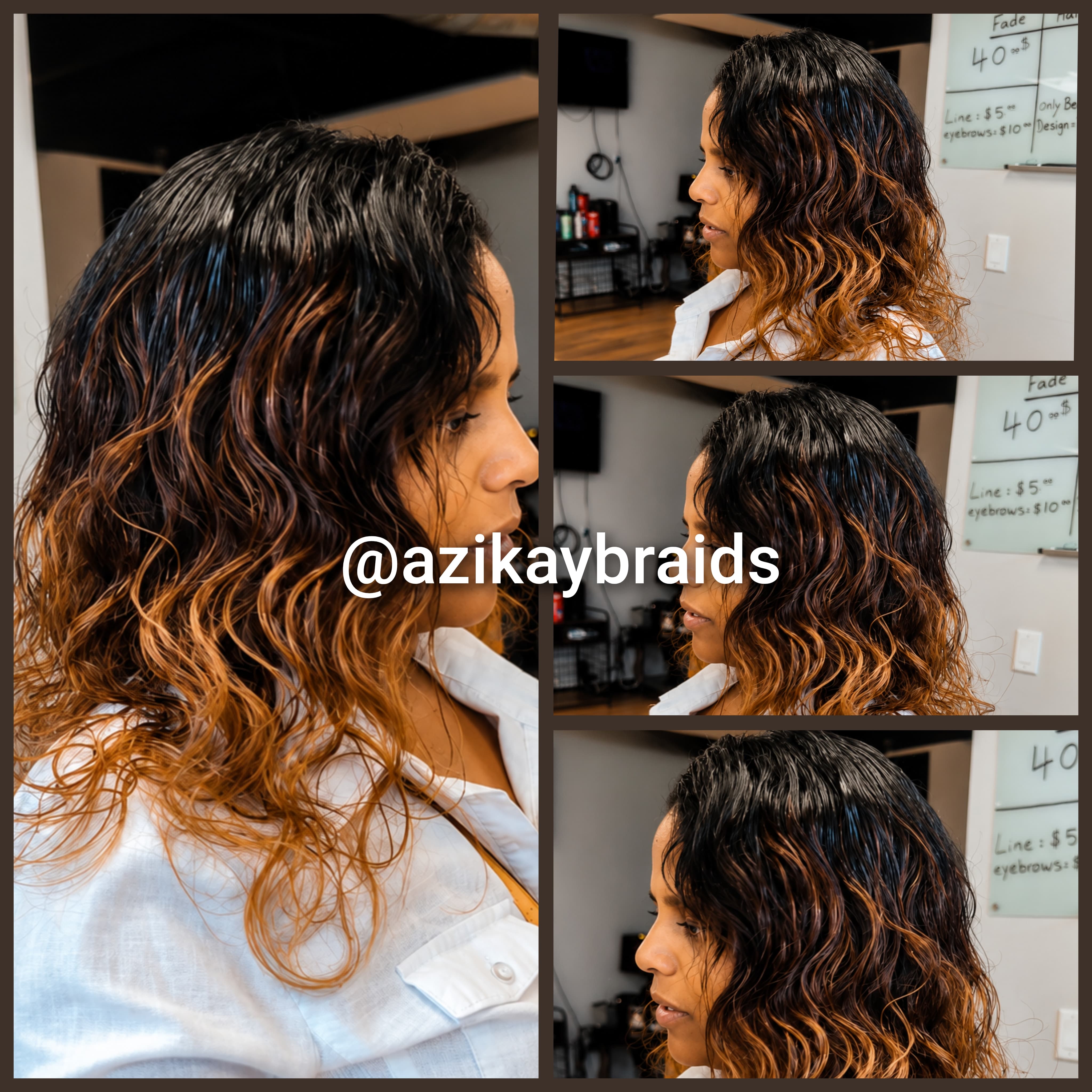Sew in Extentions with leave out hair