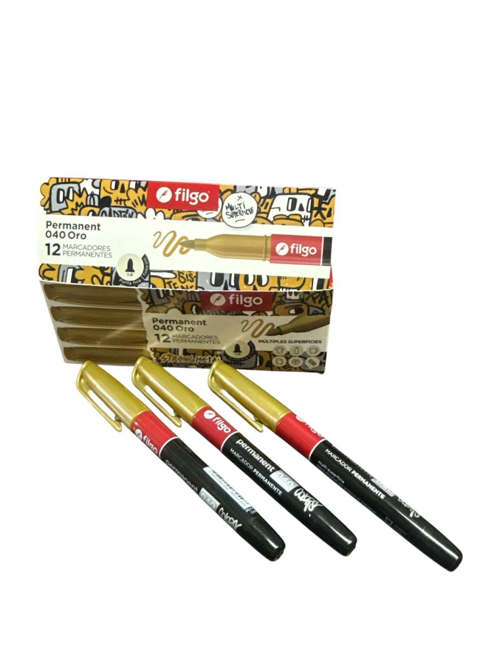 Marcador Filgo Permanente- DORADO/PLATEADO