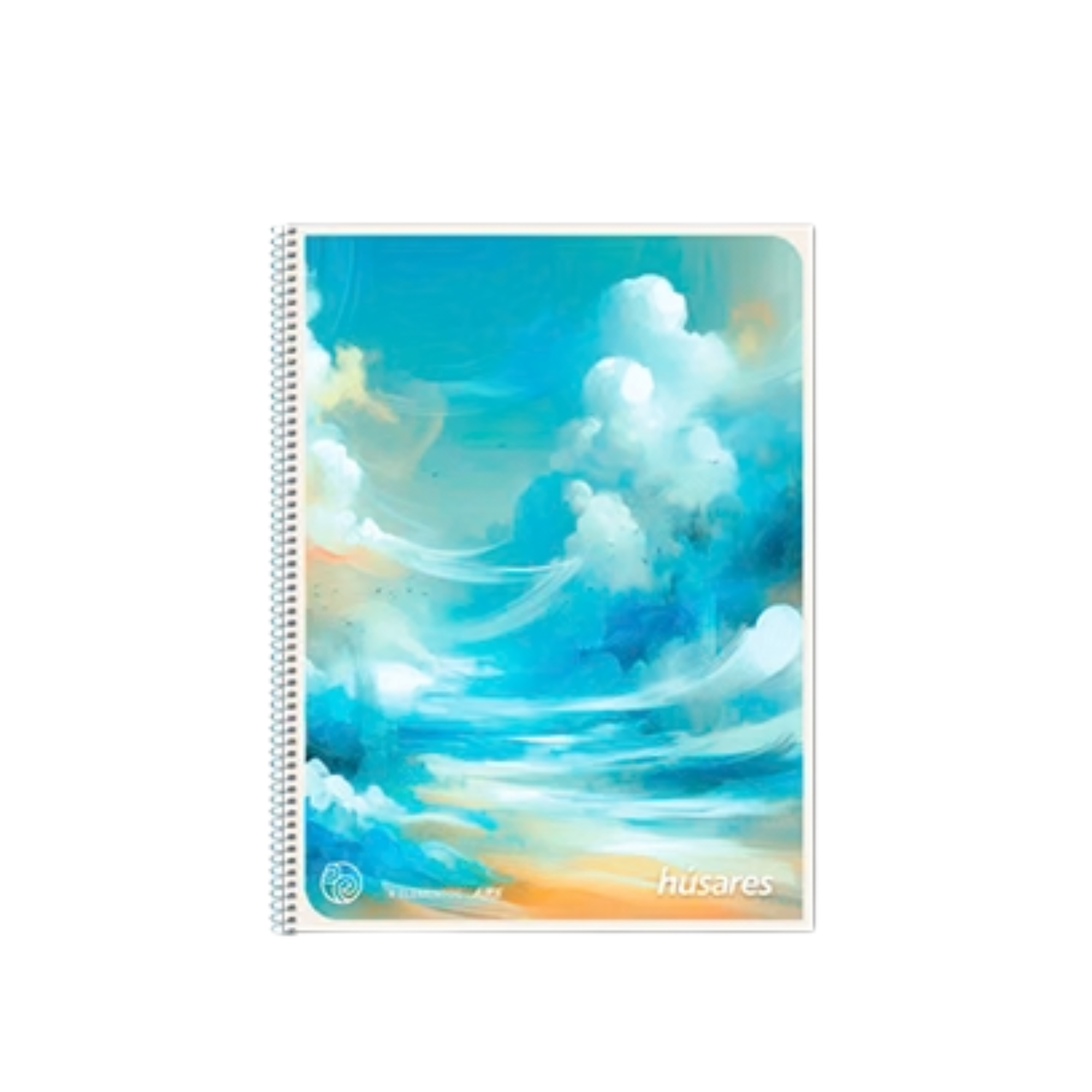 CUADERNO A5 C/ESPIRAL FLEXIBLE 16 X 21 DISEÑO x 80 Hjs - RAYADO