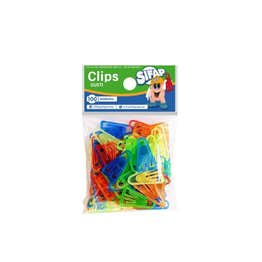 CLIPS PLASTICO GUSTI (SIFAP/LIGGO)