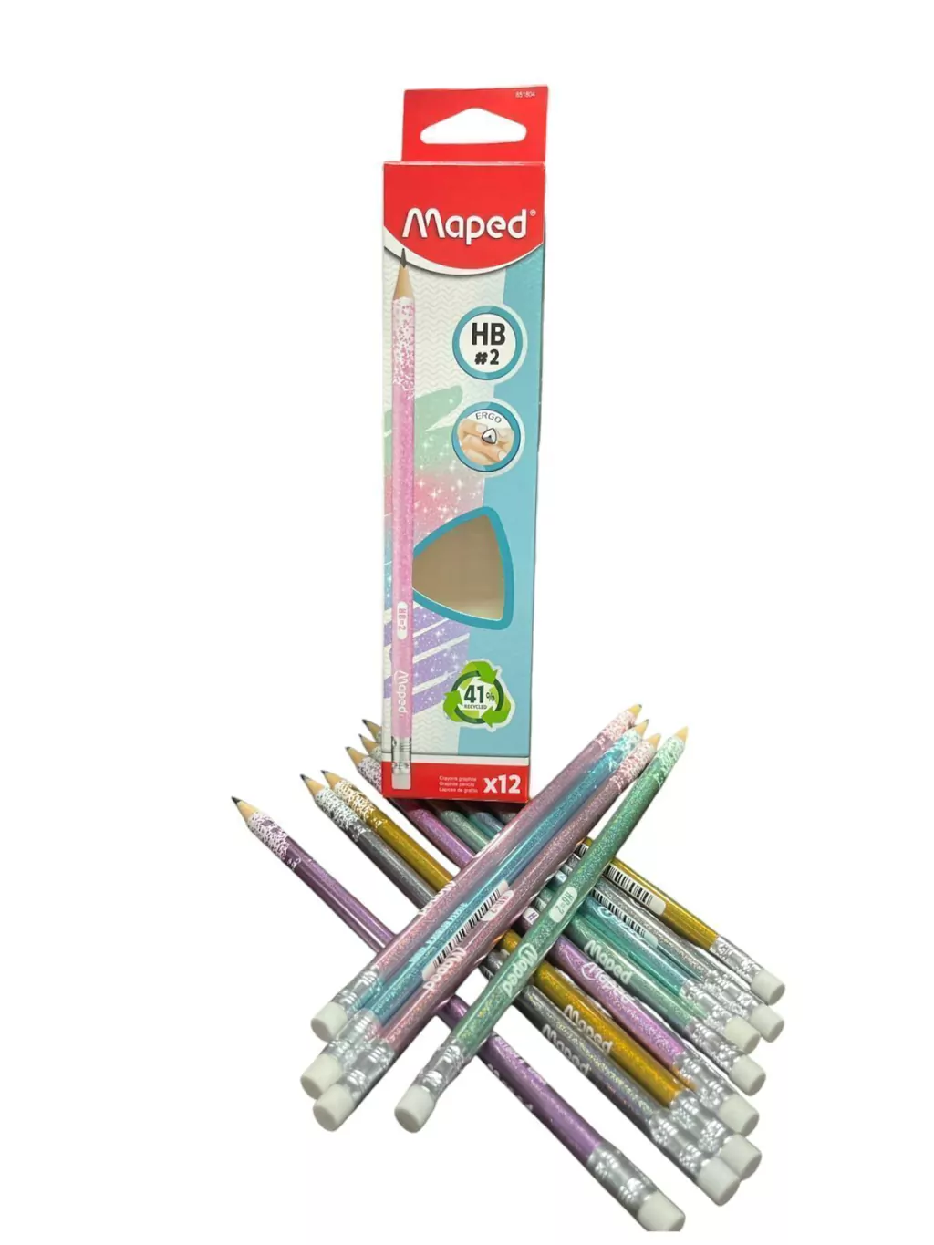 Lapiz NEGRO Grafito Maped HB (gliter)