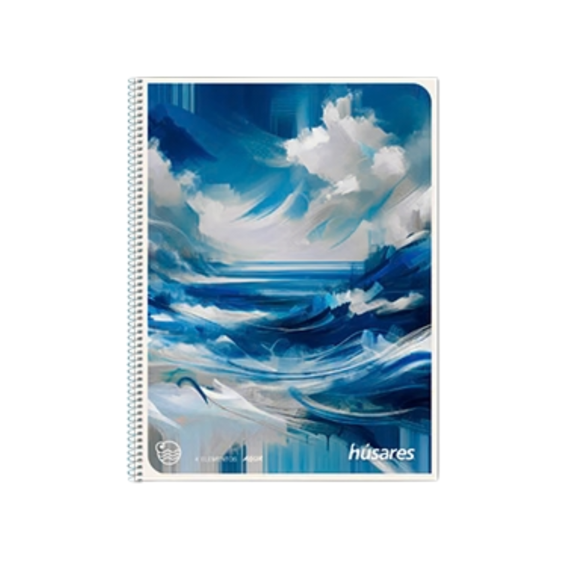 CUADERNO A5 C/ESPIRAL FLEXIBLE 16 X 21 DISEÑO x 80 Hjs - RAYADO