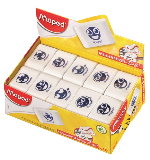 GOMA LAPIZ MAPED ESSENTIALS SOFT BLANCA