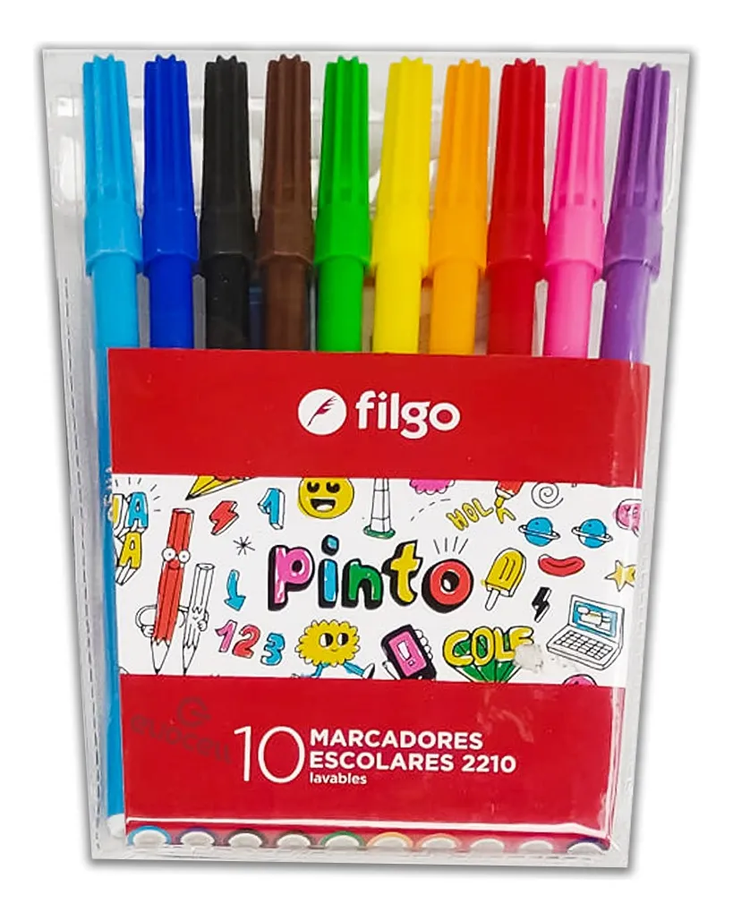 MARCADOR ESCOLAR FILGO X 10 COLORES